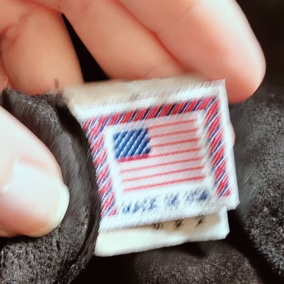 Vintage Golden Bear Suede Leather Oversized Shirt L - Picture 10 of 10